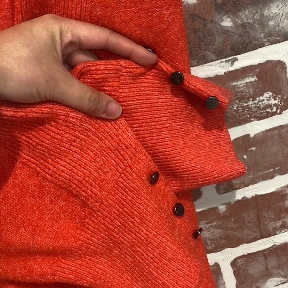 NWT Lane Bryant Women's Red Cowl Neck Soft Pullover Tunic Sweater Size 26/28 - Picture 10 of 10